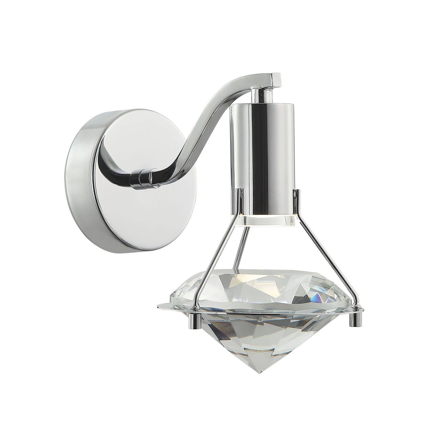 Arbotante Cristal Diamante