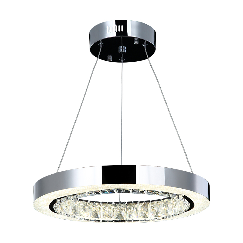 Lámpara Aro Cromado Grande