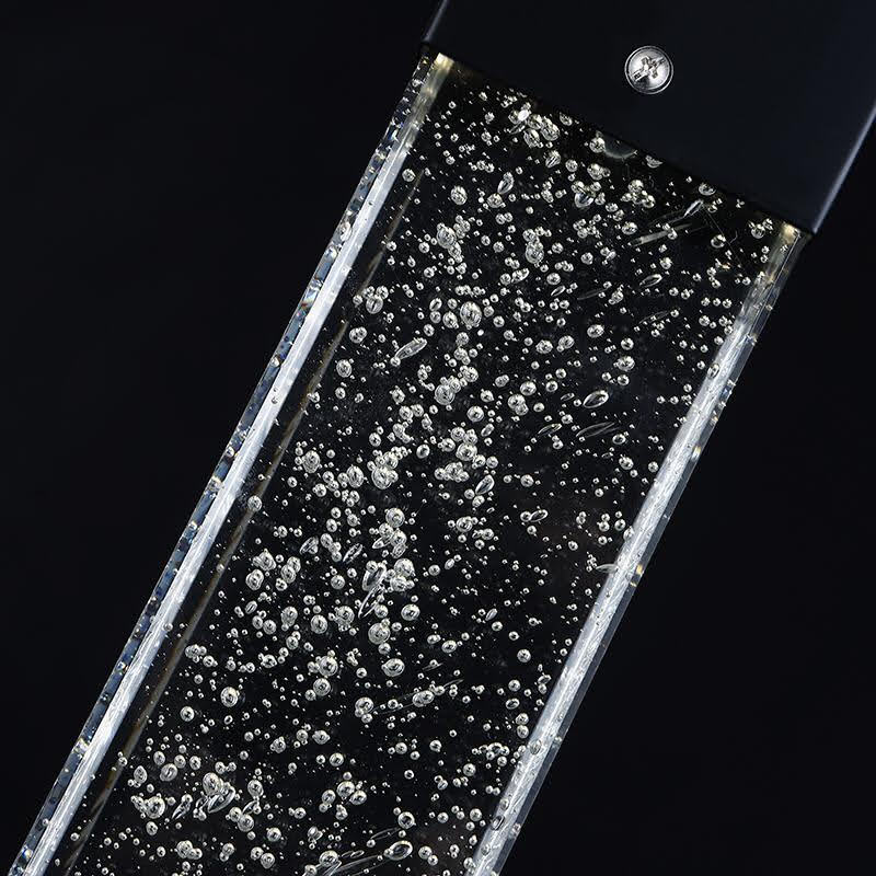 Candil Colgante Negro Cristal 1 Luz Cilindro - Image 3