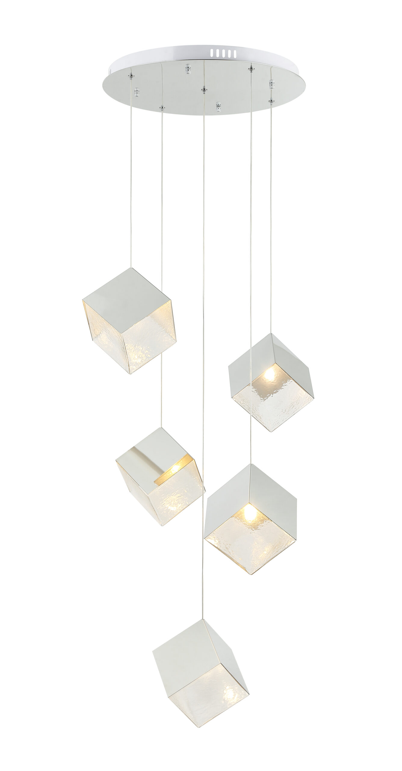 Candil Colgante Cubos 5 Luces