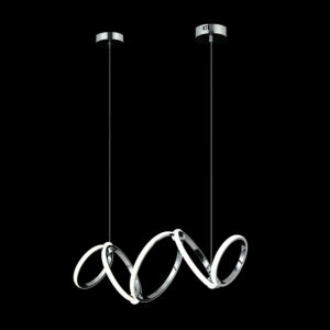 Lampara Colgante Cadena De Aros Enlazados.