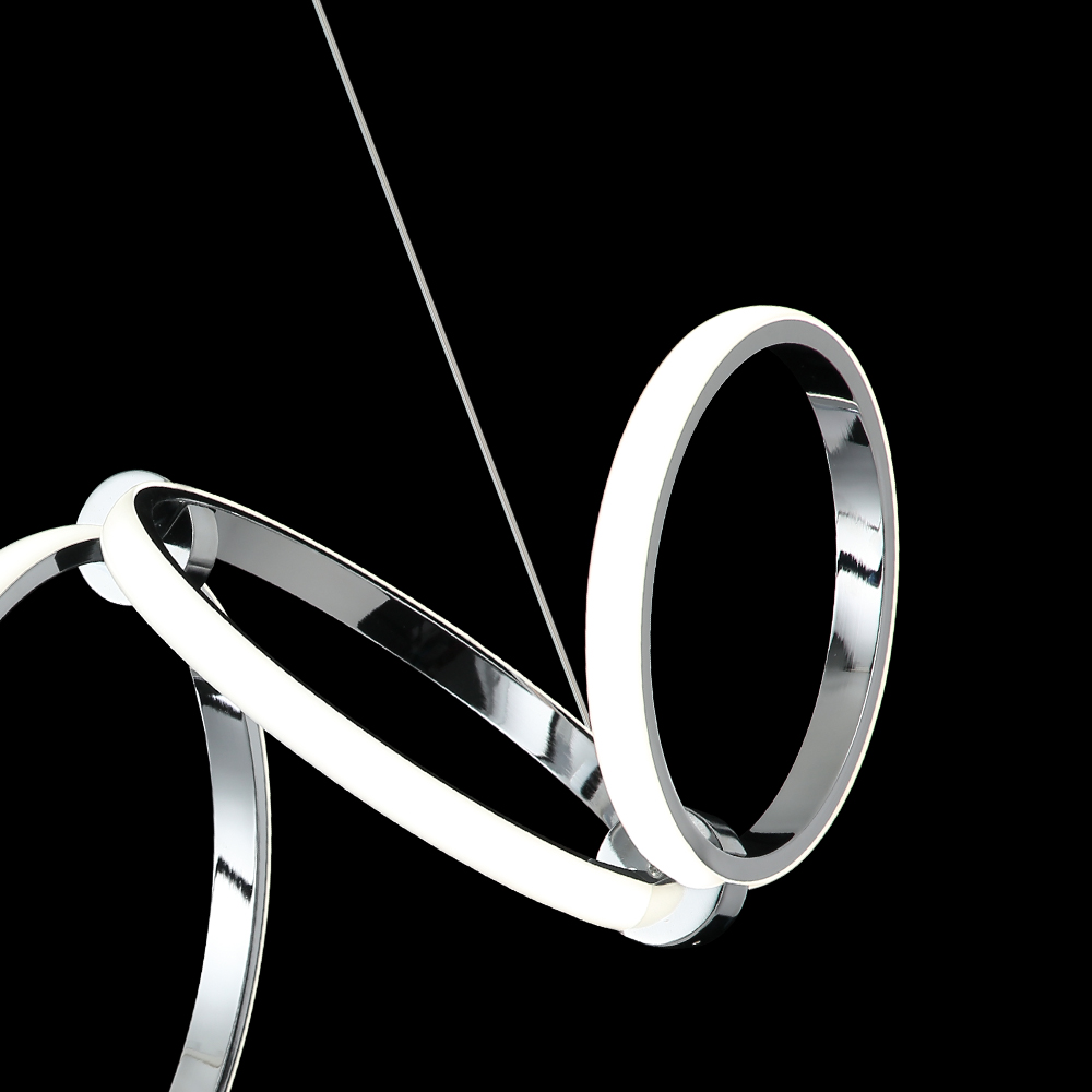 Lampara Colgante Cadena De Aros Enlazados. - Image 2