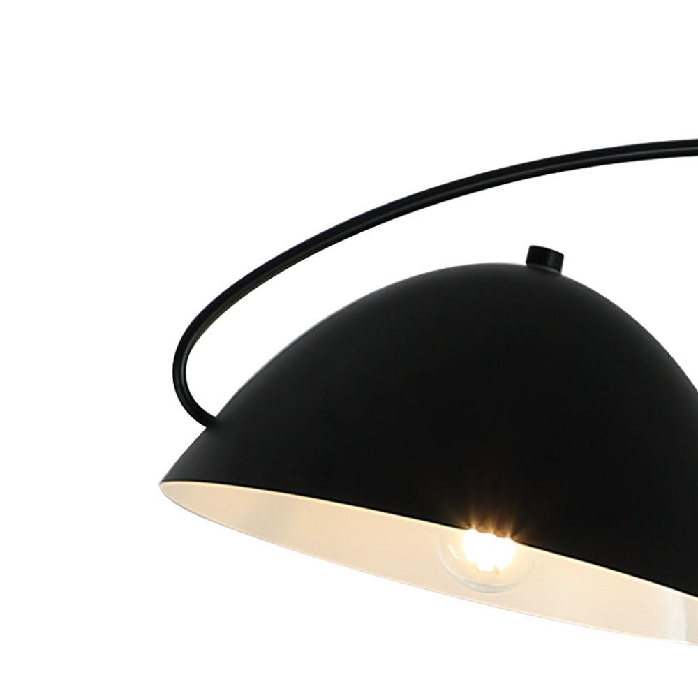 Lampara De Piso Curva Negra Moderna - Image 2