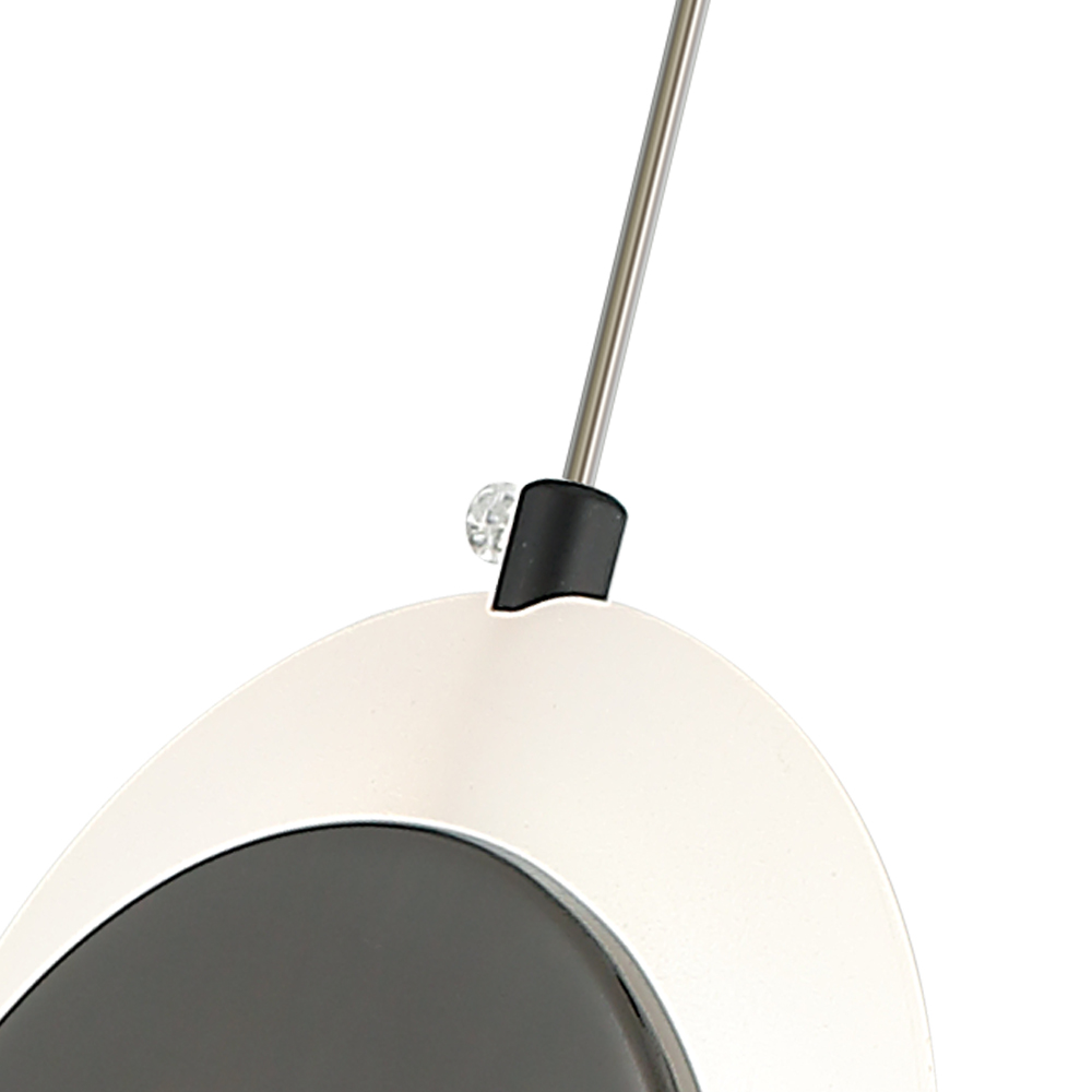 Candil Colgante De Media Luna Negra 1 Luz - Image 3