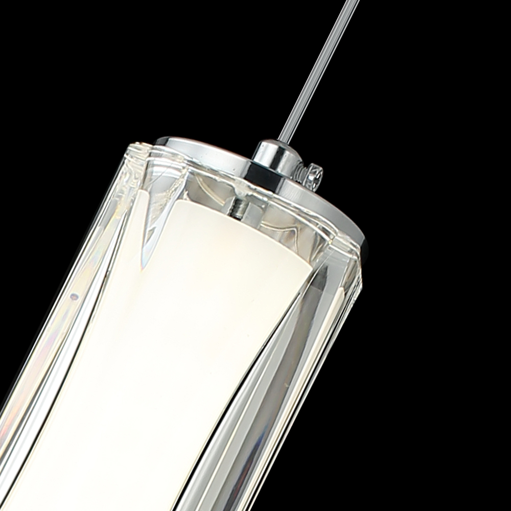 Candil Colgante De Rectángulo De Cristal 1 Luz - Image 4