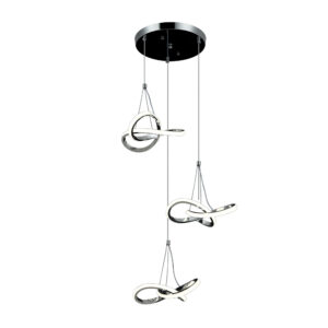 Lampara Infinitum 3 Luces Cromo