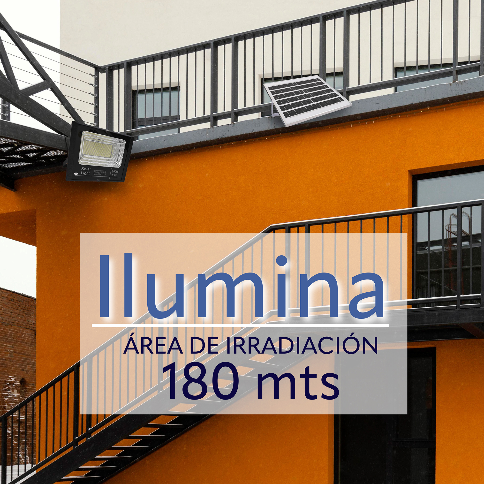 Reflector Con Panel Solar 800 W - Image 3