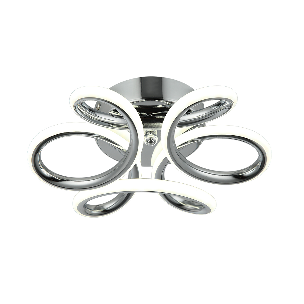 Plafón De Flor Cromado