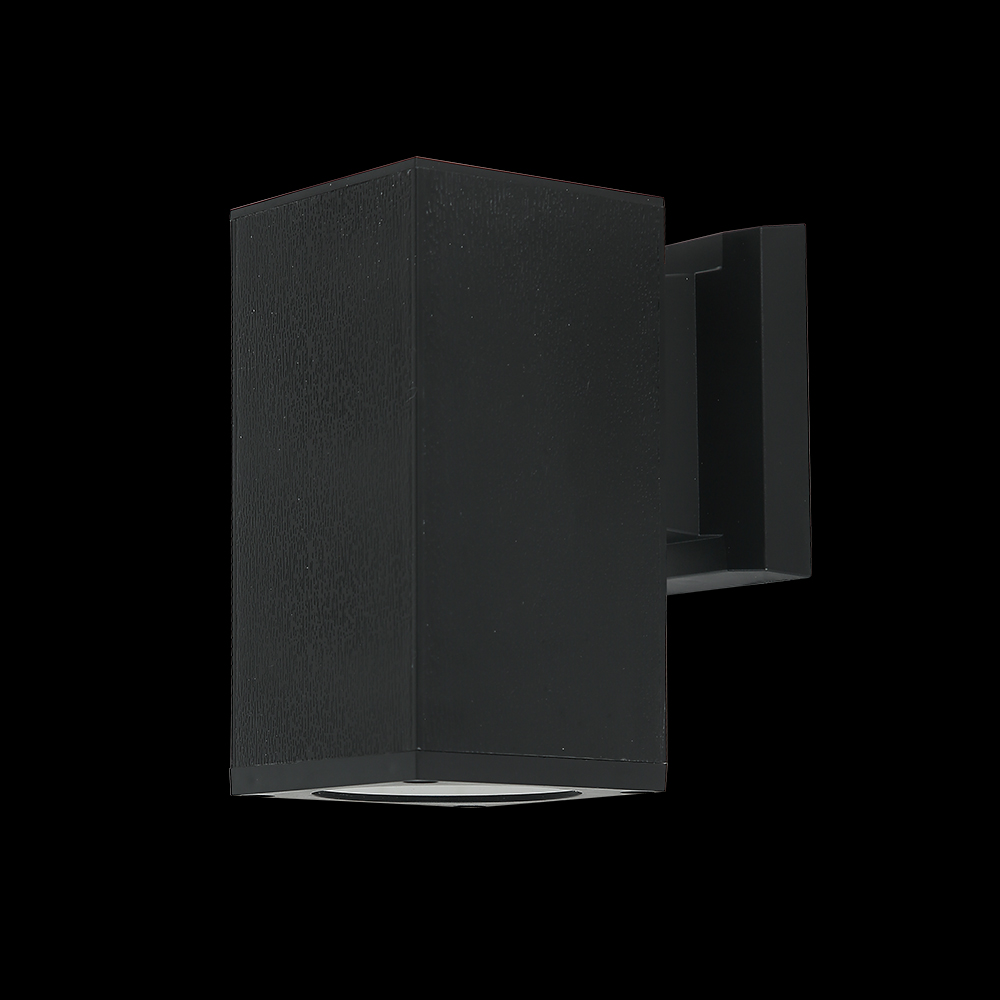 Arbotante Para Exterior 1 Foco Cuadrado Negro - Image 2